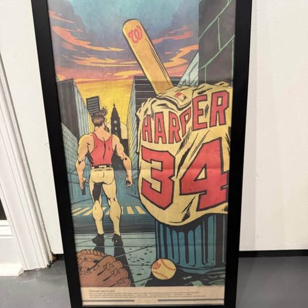 Nats Collectible “Harper No More” Comic Framed